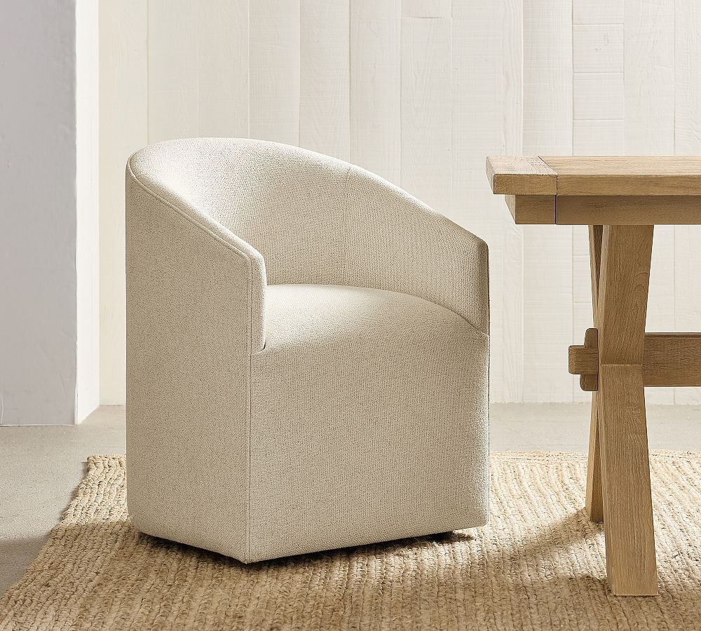 Upholstered Barrel Back Dining Chair